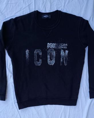 Felpa maniche lunghe  Dsquared2 icon   Nera   M