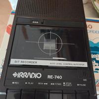 Irradio registratore cassette vintage portatile