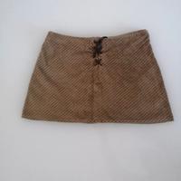 Minigonna velluto a coste marrone 