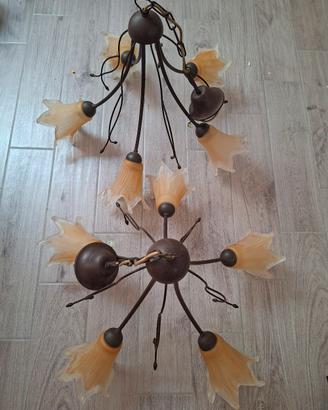 Lampadari classici ferro battuto