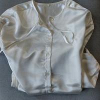 vestaglia di raso bianco 