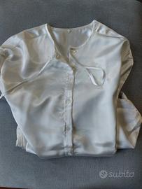 vestaglia di raso bianco 