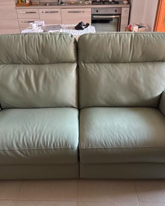 Divano in pelle 3 posti Poltrone e Sofà