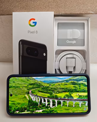 Google Pixel 8, 8/128 GB, Obsidian + Cover Spigen
