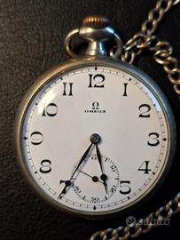 OROLOGIO VINTAGE OMEGA “FERROVIARIO” con catena 