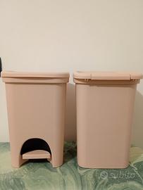 secchio spazzatura coppia di 2 pezzi 