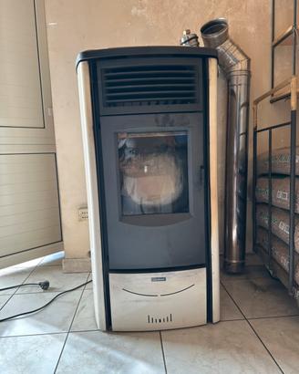 Stufa a Pellet SUPERIOR+aspira cenere+canna fumari