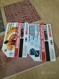 Schede telefoniche degli anni 80 prezzo da concord