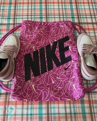 Nike Air Jordan 1 mid pink oxford - brown donna