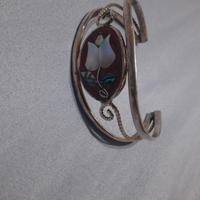 bracciale Arizona argento alpaca rosa madreperla