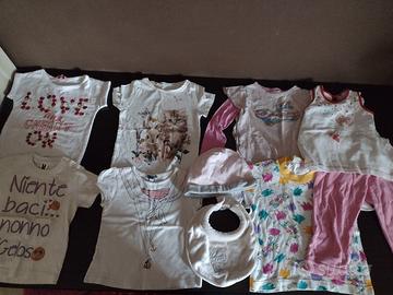 set misto abbigliamento neonate e bimbe piccole 