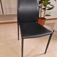 Set 4 Sedie moderne in ecopelle