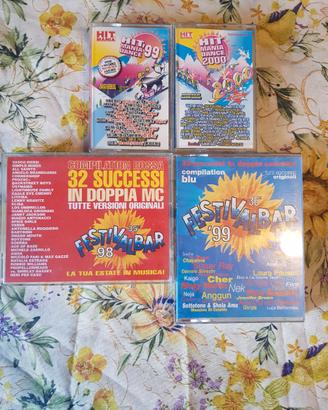 Lotto 4 Musicassette Anni 90/2000
