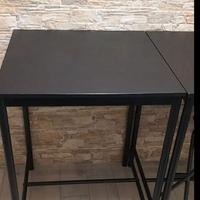 2 Set Tavolo Bar con sedie pieghevoli