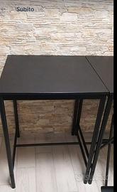 2 Set Tavolo Bar con sedie pieghevoli