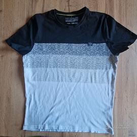 T-shirt Urban District bicolore nero grigio taglia