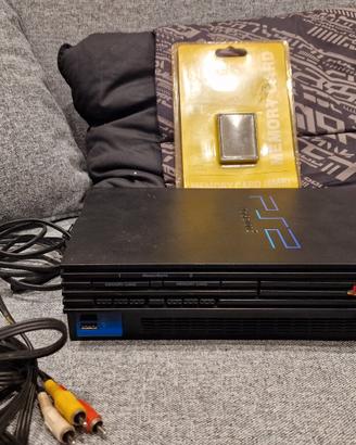 CONSOLE SONY PS2 + MEMORY CARD + CAVI