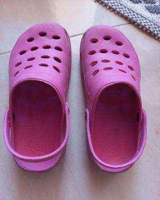 Zoccoli rosa taglia 33 bambina tipo crocs