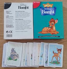 Carte Bambi,gioco di memoria.Walt Disney-Dal Negro