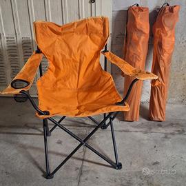3 Poltrone di camping ,pesca ,giardino con una por