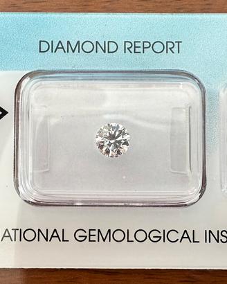 Diamante taglio brillante da 0,50 carati triplo ex