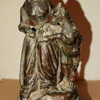 Statuetta Metallo antica H cm 21