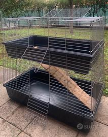 Gabbia per animali (a due piani)