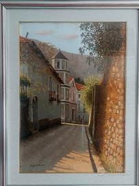 Quadro "Vicolo alberato" , Gennaro Esposito 