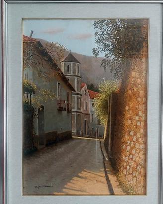 Quadro "Vicolo alberato" , Gennaro Esposito 