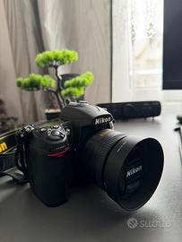 Nikon d7000 DSLR + 2 obiettivi kit completo