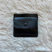 Portafoglio nero in pelle