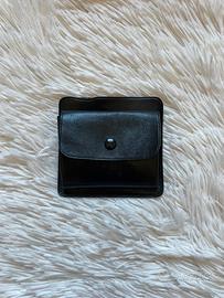 Portafoglio nero in pelle
