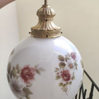 Lampadario a sospensione ottone e sfera di vetro
