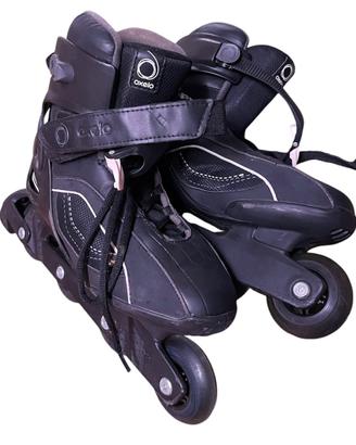 Pattini a rotelle Oxelo Decathlon Uomo Donna neri