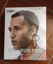 Shokz OpenRun Pro, cuffie a conduzione ossea NUOVO