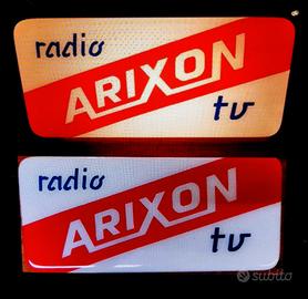 Radio tvTarga tabella insegna orignale 1960 rara