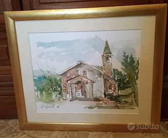 Quadro acquerello di Gian Mauro Merlo De Vignola