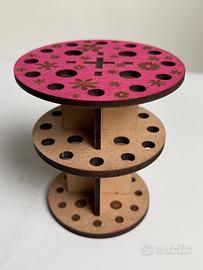 Portapennelli MDF taglio e incisione laser