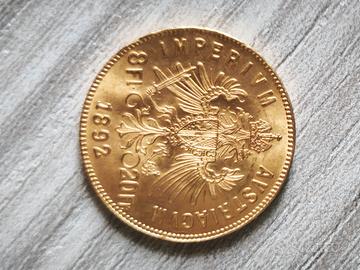 Marengo Austriaco in oro da 8 fiorini/ 20 franchi