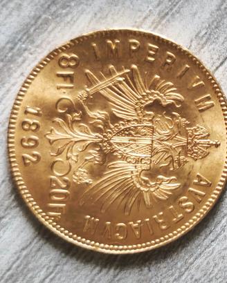 Marengo Austriaco in oro da 8 fiorini/ 20 franchi