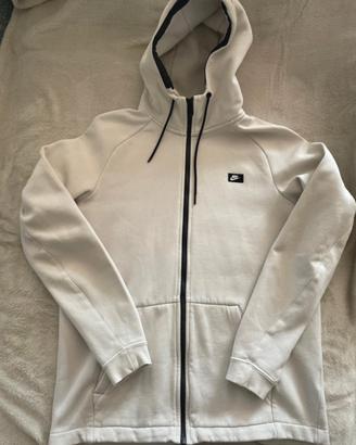 Felpa Nike beige con cappuccio