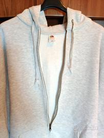 Felpa con cappuccio e zip Fruit of the Loom nuova