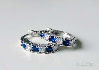 orecchini cerchio placcati argento 