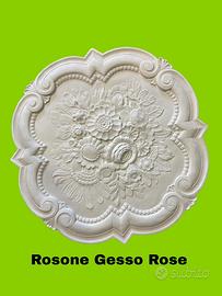 Rosone decorativo in  Gesso ROSE