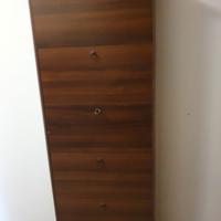 Scarpiera in legno con 5 scomparti