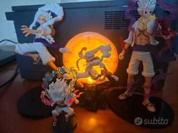 Set 4 Action Figure One Piece Luffy Rufy Gear 5