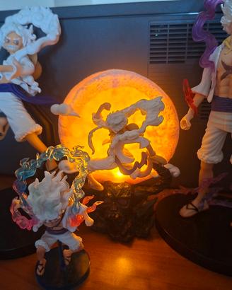 Set 4 Action Figure One Piece Luffy Rufy Gear 5