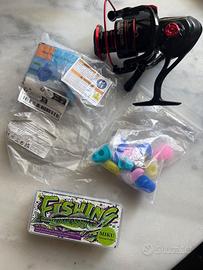 Kit Pesca Completo-Mulinello-Piombo-Avvisatore e P