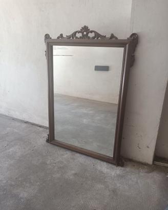 Specchio legno marrone arredamento casa 