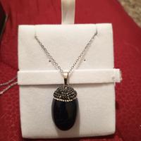 catena con ciondolo pietra ,maxi